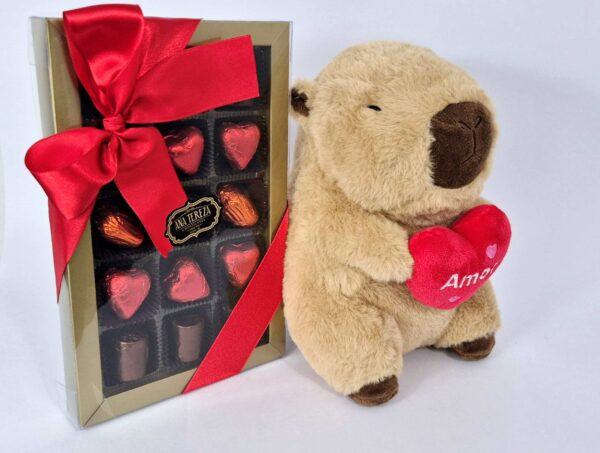 Pelucia MP - Capivara com chocolate
