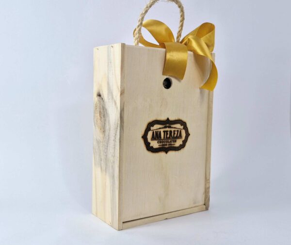 Cesta de Madeira com Whisky 375ml - 240g - Imagem 6