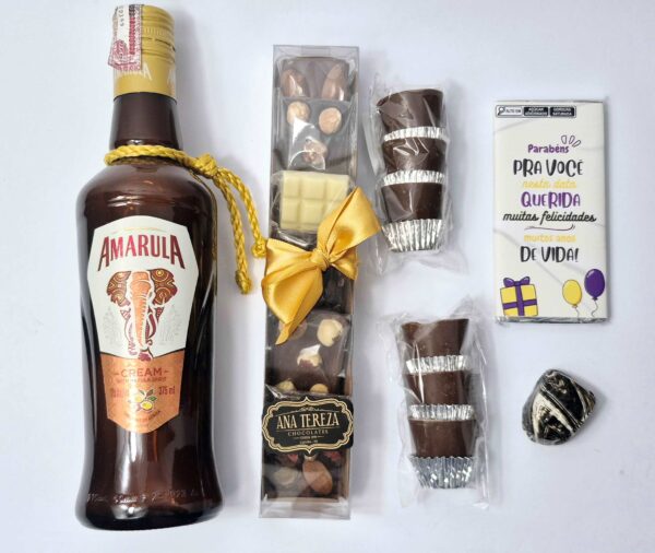 Cesta com Amarula 375ml  e Chocolates - 210g - Imagem 2