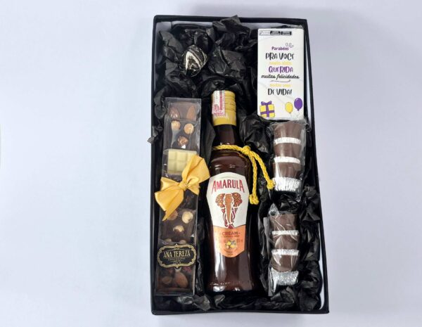 Cesta com Amarula 375ml  e Chocolates - 210g - Imagem 7
