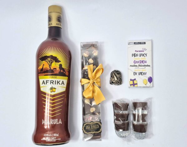 Cesta Marula Afrika 900ml com Chocolates - 210g - Imagem 2