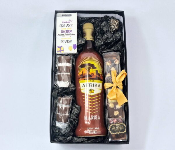 Cesta Marula Afrika 900ml com Chocolates - 210g - Imagem 3