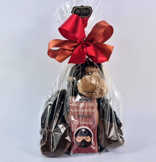 Pelúcia P - Macaquinho com chocolate - Imagem 4